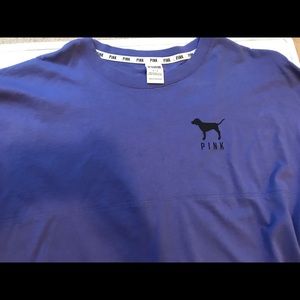 Purple crew neck shirt PINK with cheetah print